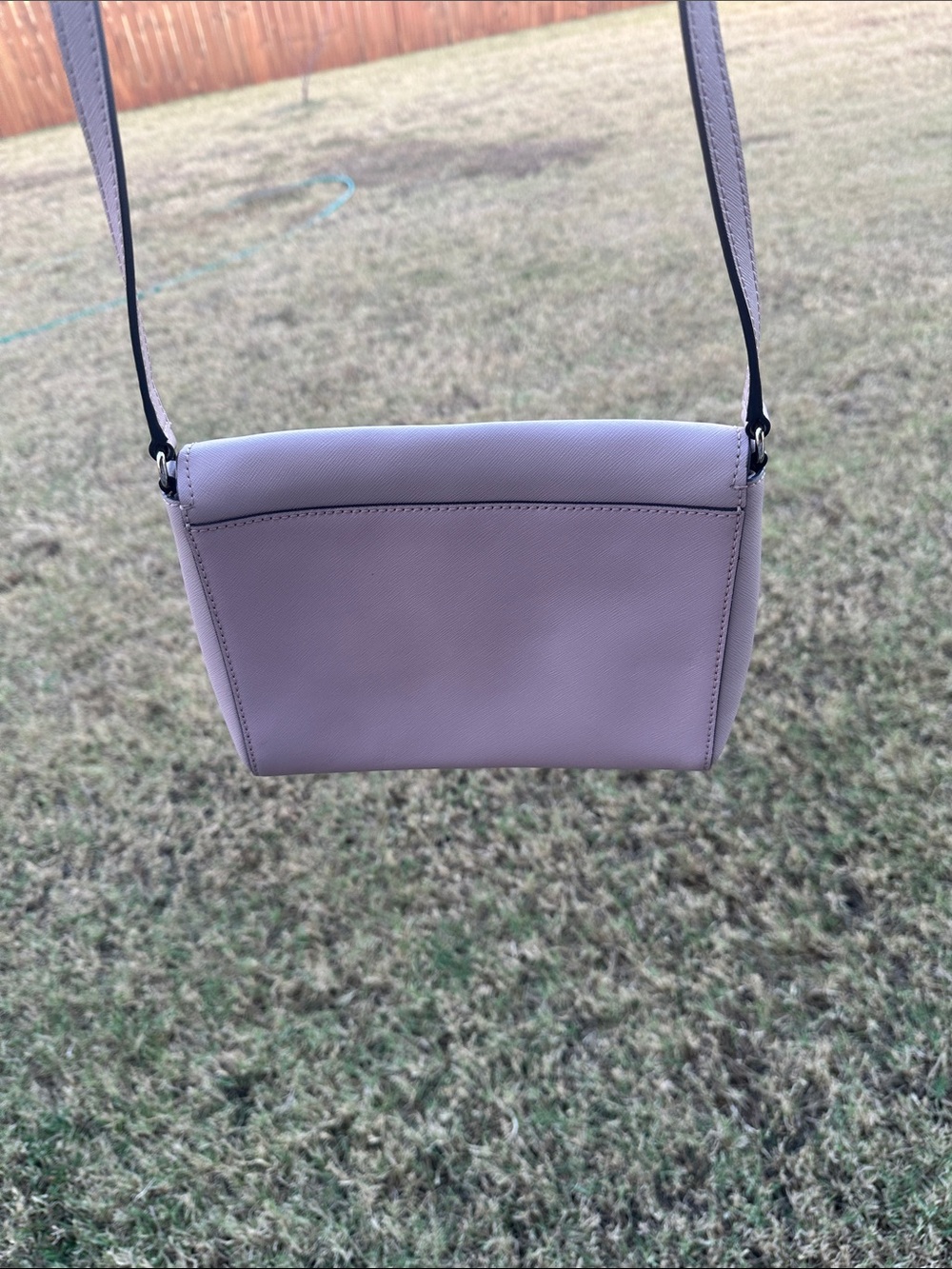 kate spade Pebbled Tan Crossbody Flap Bag - Picture 6 of 12
